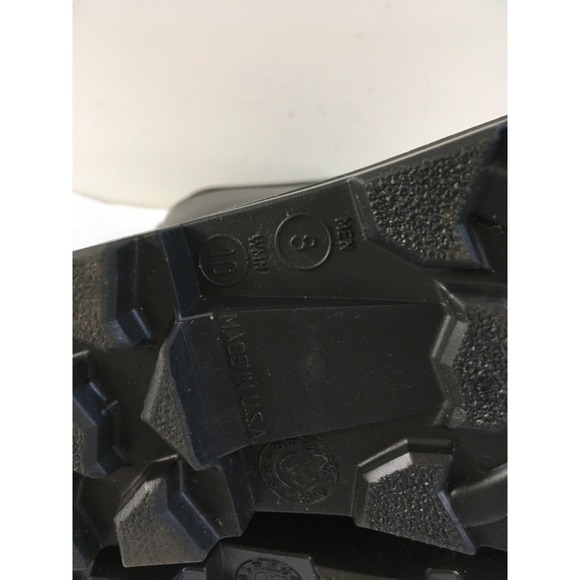 Servus Rubber Black Rain Muck Boots Mens Sz 8 Womens Size 10 Unisex Made In USA - Picture 9 of 11